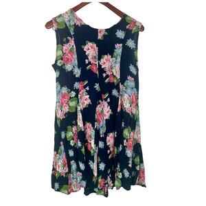 Vintage 80s Womens Tunic Top Sz M Boho Cottage Fairy Grunge Indie Witchy Rose